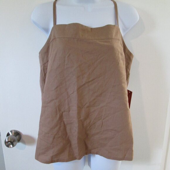 State of Day Women's Sleeveless Linen Pajama Top NWT M - Picture 4 of 6
